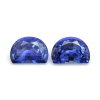 1.62&nbsp;Ct.Tw.Total Carat Weight Blue Sapphire Pair from Ceylon (Sri Lanka) Video