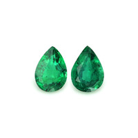 1.08 Ct.Tw.Total Carat Weight Emerald Pair from Zambia Video