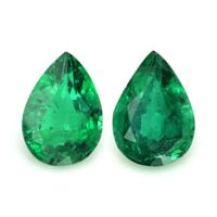 1.08 Ct.Tw.Total Carat Weight Emerald Pair from Zambia Video