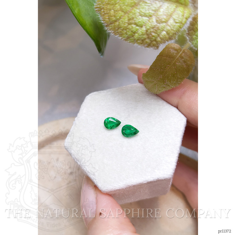 1.08 Ct.Tw. Emerald Pair from Zambia
