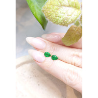 1.08&nbsp;Ct.Tw.Total Carat Weight Emerald Pair from Zambia Life Style