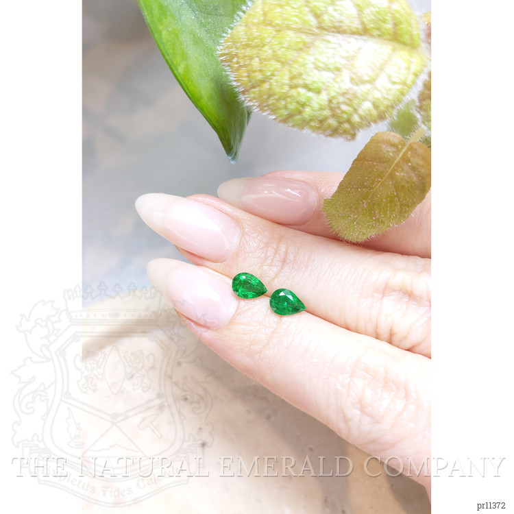 1.08 Ct.Tw. Emerald Pair from Zambia
