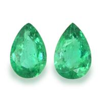 0.67 Ct.Tw.Total Carat Weight Emerald Pair from Zambia Video