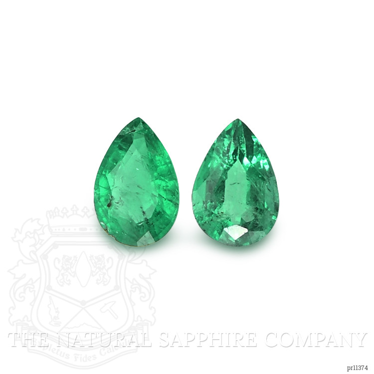 0.74 Ct.Tw. Emerald Pair from Zambia