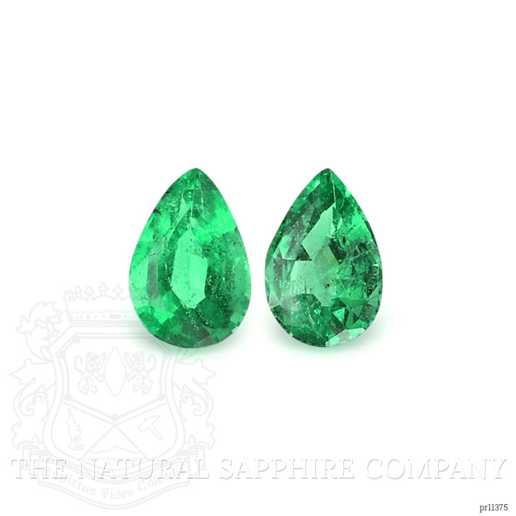 0.69 Ct.Tw. Emerald Pair from Zambia