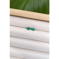 0.79 Ct.Tw.Total Carat Weight Emerald Pair from Zambia Life Style
