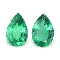 0.66 Ct.Tw.Total Carat Weight Emerald Pair from Zambia Video