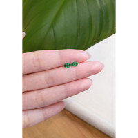 0.66 Ct.Tw.Total Carat Weight Emerald Pair from Zambia Life Style
