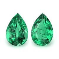 0.73 Ct.Tw.Total Carat Weight Emerald Pair from Zambia Video