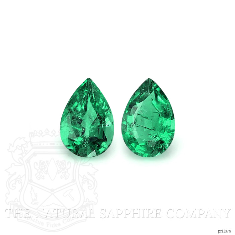 0.73 Ct.Tw. Emerald Pair from Zambia