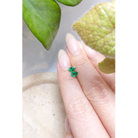 0.73 Ct.Tw.Total Carat Weight Emerald Pair from Zambia Life Style