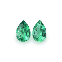 0.69 Ct.Tw.Total Carat Weight Emerald Pair from Zambia Video
