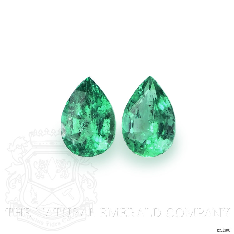 0.69 Ct.Tw. Emerald Pair from Zambia