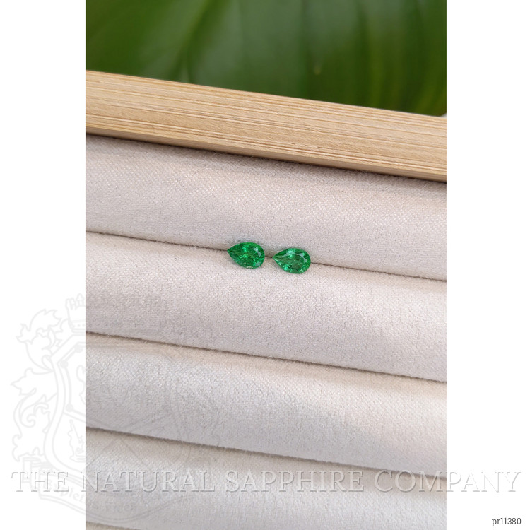 0.69 Ct.Tw. Emerald Pair from Zambia