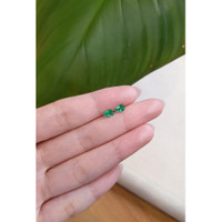 0.69 Ct.Tw.Total Carat Weight Emerald Pair from Zambia Life Style
