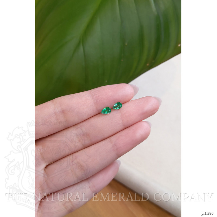 0.69 Ct.Tw. Emerald Pair from Zambia