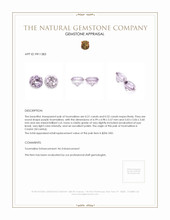 1.03 Ct.Tw.Total Carat Weight Purple Tourmaline Pair from Ceylon (Sri Lanka) Appraisal
