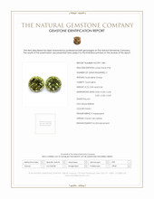 1.04 Ct.Tw.Total Carat Weight Green Tourmaline Pair from Ceylon (Sri Lanka) Scan Report