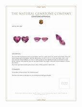 1.08 Ct.Tw.Total Carat Weight Pink Tourmaline Pair from Ceylon (Sri Lanka) Appraisal