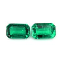 1.30 Ct.Tw.Total Carat Weight Emerald Pair from Afghanistan Video