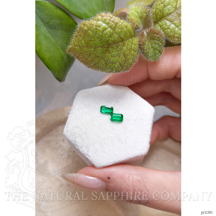 1.30 Ct.Tw. Emerald Pair from Afghanistan