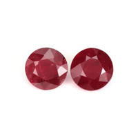 2.49 Ct.Tw.Total Carat Weight Ruby Pair from Mozambique Video