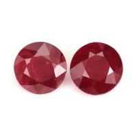 2.49 Ct.Tw.Total Carat Weight Ruby Pair from Mozambique Video