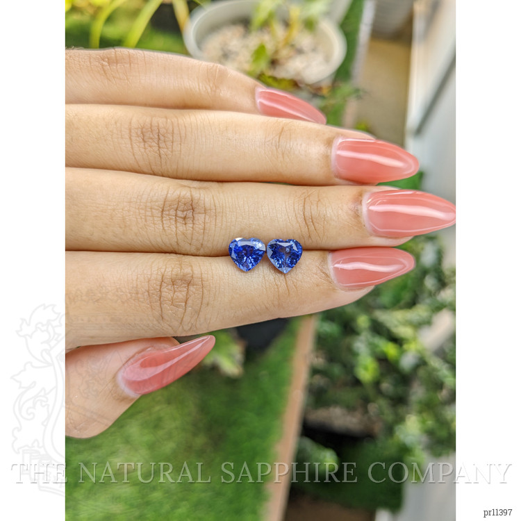 3.35 Ct.Tw. Blue Sapphire Pair from Ceylon (Sri Lanka)