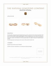 6.56&nbsp;Ct.Tw.Total Carat Weight Imperial Topaz Pair from Brazil Appraisal