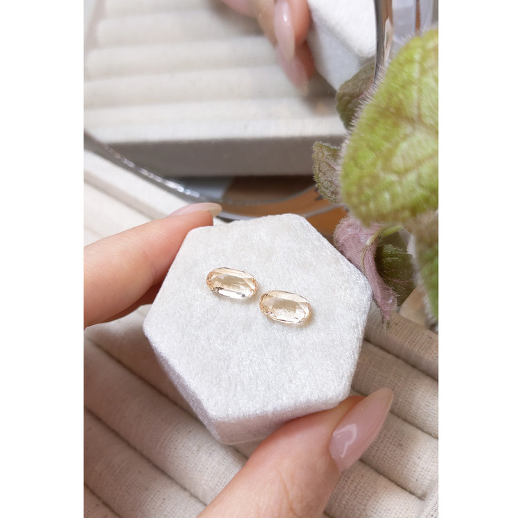 6.56 Ct.Tw. Imperial Topaz Pair from Brazil