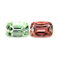 7.08 Ct.Tw.Total Carat Weight Tourmaline Pair from Mozambique Video