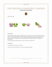 3.13&nbsp;Ct.Tw.Total Carat Weight Tourmaline Pair from Mozambique Appraisal