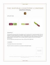 1.50&nbsp;Ct.Tw.Total Carat Weight Tourmaline Pair from Mozambique Appraisal