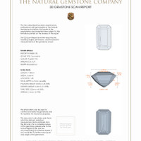 1.50 Ct.Tw.Total Carat Weight Tourmaline Pair from Mozambique 3 D Scan Report