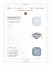 3.07&nbsp;Ct.Tw.Total Carat Weight Tourmaline Pair from Mozambique 3 D Scan Report