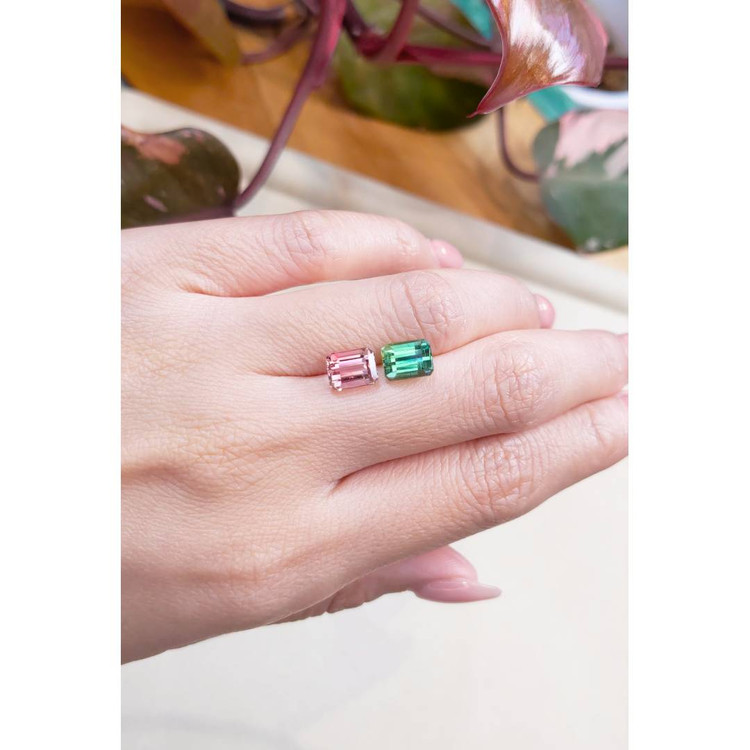 4.23 Ct.Tw. Tourmaline Pair from Mozambique