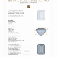 4.23 Ct.Tw.Total Carat Weight Tourmaline Pair from Mozambique 3 D Scan Report
