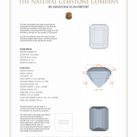 4.23&nbsp;Ct.Tw.Total Carat Weight Tourmaline Pair from Mozambique 3 D Scan Report