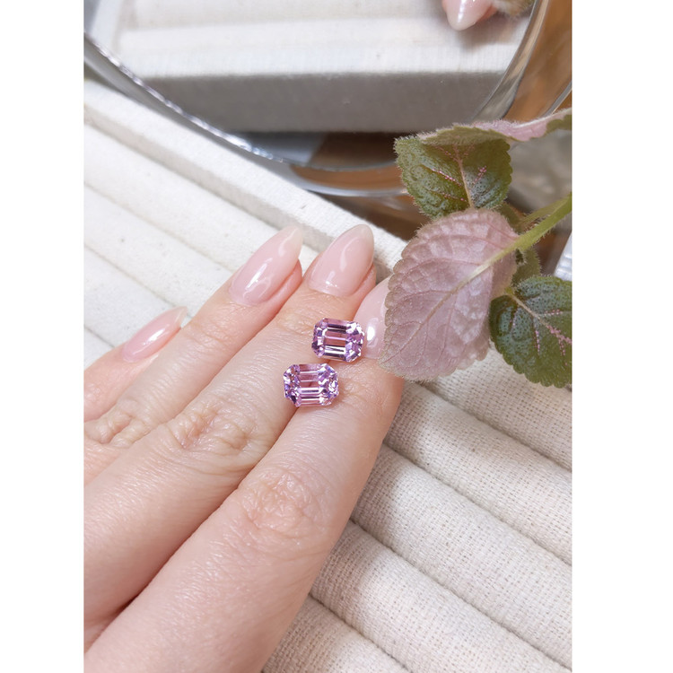 6.28 Ct.Tw. Kunzite Pair from Afghanistan