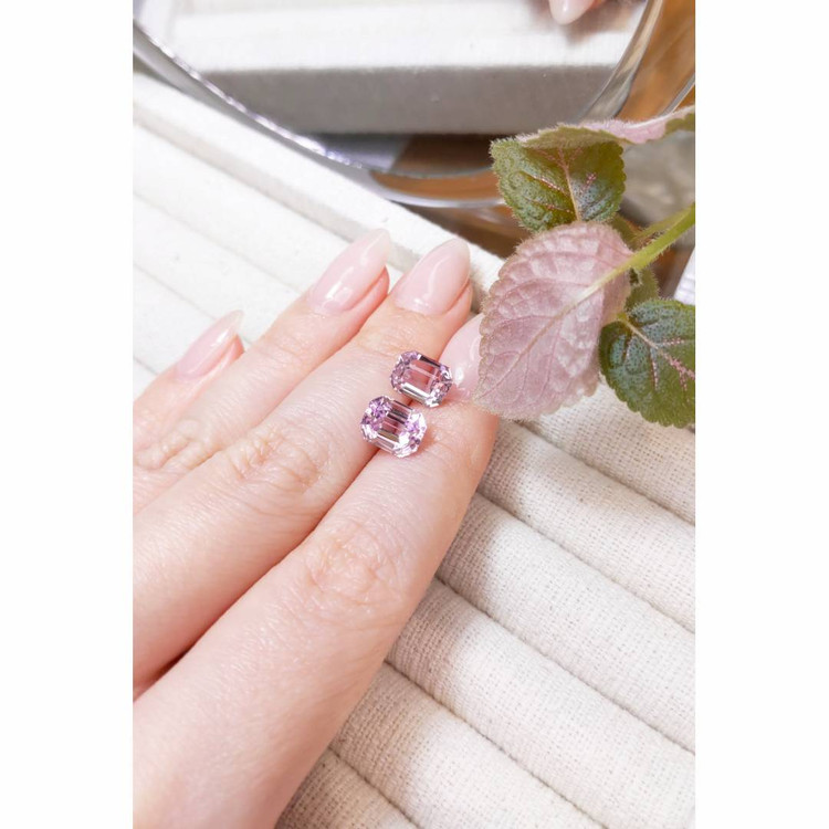 6.28 Ct.Tw. Kunzite Pair from Afghanistan