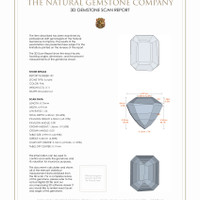 6.28 Ct.Tw.Total Carat Weight Kunzite Pair from Afghanistan 3 D Scan Report