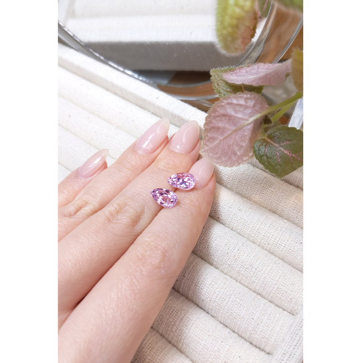 5.18 Ct.Tw. Kunzite Pair from Afghanistan