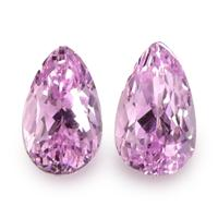 5.18 Ct.Tw.Total Carat Weight Kunzite Pair from Afghanistan Video