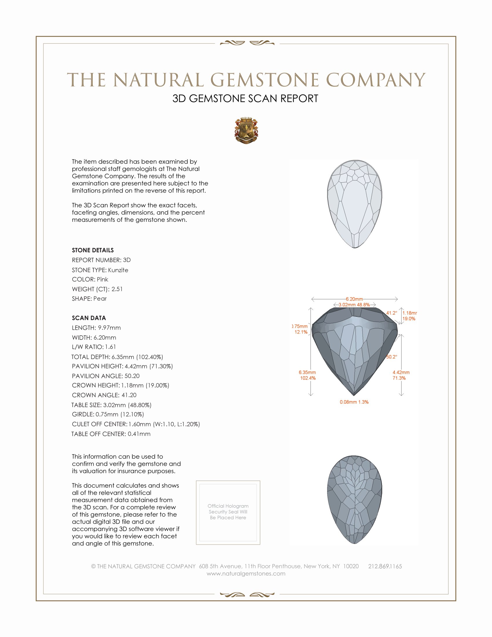 5.18 Ct.Tw. Kunzite Pair from Afghanistan