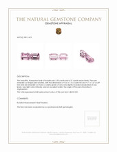 8.67&nbsp;Ct.Tw.Total Carat Weight Kunzite Pair from Afghanistan Appraisal