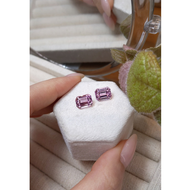 8.67 Ct.Tw. Kunzite Pair from Afghanistan