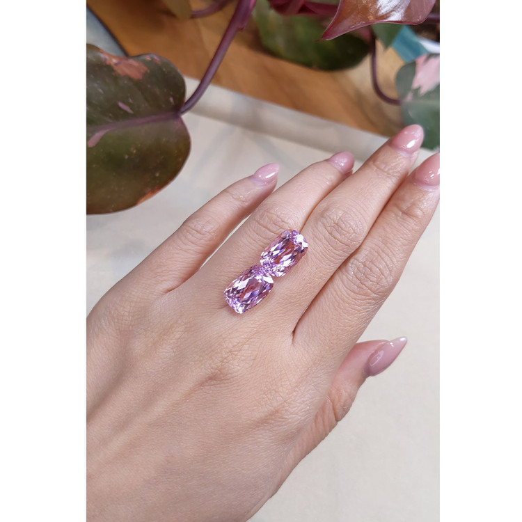 16.44 Ct.Tw. Kunzite Pair from Afghanistan