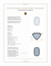 16.44 Ct.Tw.Total Carat Weight Kunzite Pair from Afghanistan 3 D Scan Report