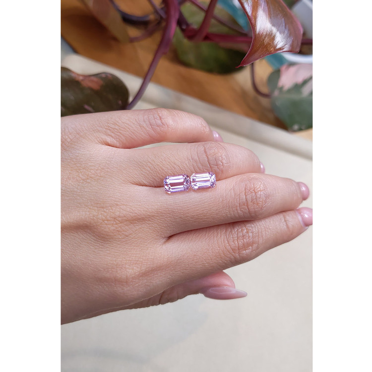 4.32 Ct.Tw. Kunzite Pair from Afghanistan