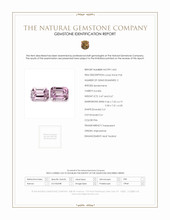 7.14 Ct.Tw.Total Carat Weight Kunzite Pair from Afghanistan Scan Report